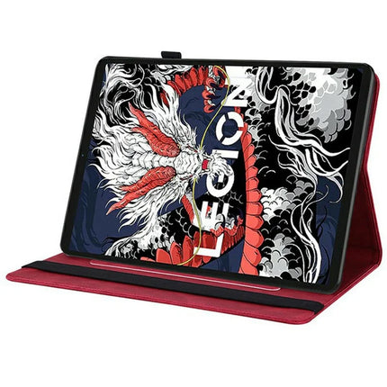 For Lenovo Legion Y700 (2025) Case Butterfly Flower Imprint PU Leather Tablet Cover with Card Slots