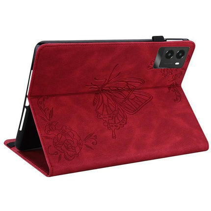 For Lenovo Legion Y700 (2025) Case Butterfly Flower Imprint PU Leather Tablet Cover with Card Slots