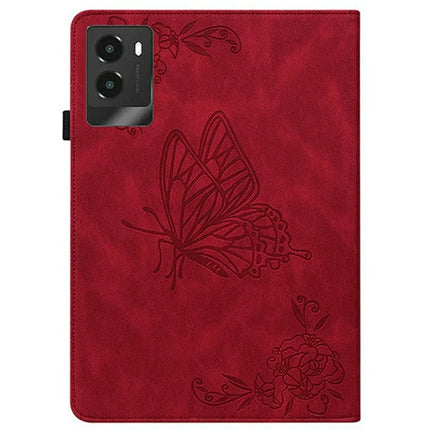 For Lenovo Legion Y700 (2025) Case Butterfly Flower Imprint PU Leather Tablet Cover with Card Slots
