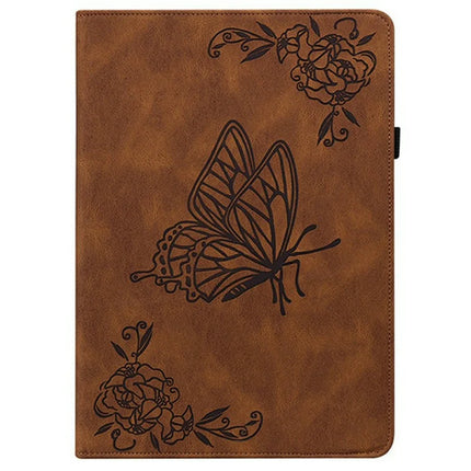 For Lenovo Legion Y700 (2025) Case Butterfly Flower Imprint PU Leather Tablet Cover with Card Slots