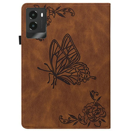 For Lenovo Legion Y700 (2025) Case Butterfly Flower Imprint PU Leather Tablet Cover with Card Slots