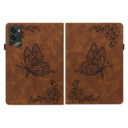 For Lenovo Legion Y700 (2025) Case Butterfly Flower Imprint PU Leather Tablet Cover with Card Slots