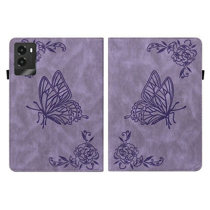 For Lenovo Legion Y700 (2025) Case Butterfly Flower Imprint PU Leather Tablet Cover with Card Slots