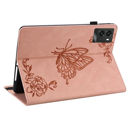 For Lenovo Legion Y700 (2025) Case Butterfly Flower Imprint PU Leather Tablet Cover with Card Slots