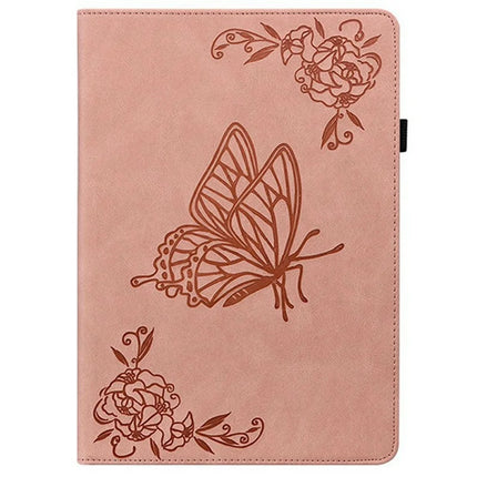For Lenovo Legion Y700 (2025) Case Butterfly Flower Imprint PU Leather Tablet Cover with Card Slots