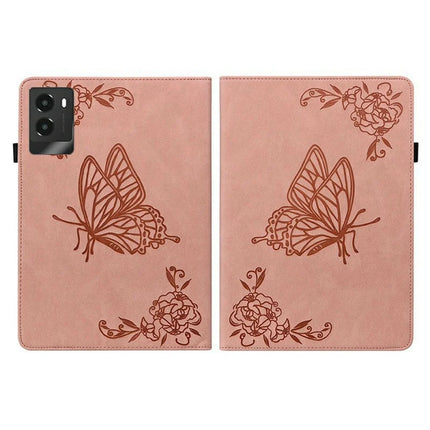 For Lenovo Legion Y700 (2025) Case Butterfly Flower Imprint PU Leather Tablet Cover with Card Slots