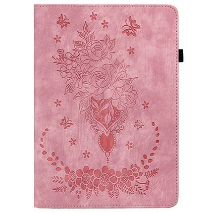 For Lenovo Legion Y700 (2025) Case Card Holder Anti-Scratch Leather Cover Rose Flower Imprint