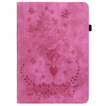 For Lenovo Legion Y700 (2025) Case Card Holder Anti-Scratch Leather Cover Rose Flower Imprint