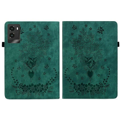 For Lenovo Legion Y700 (2025) Case Card Holder Anti-Scratch Leather Cover Rose Flower Imprint