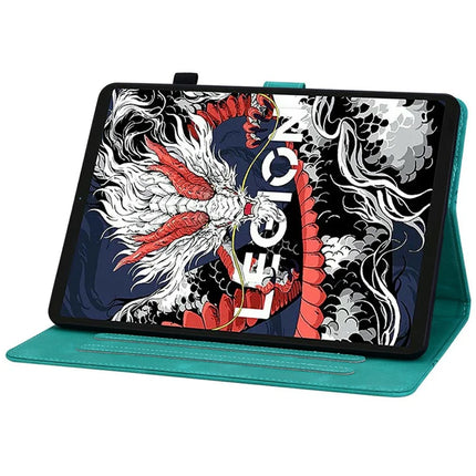For Lenovo Legion Y700 (2025) Case Lily Flower Imprint Card Slots Leather Tablet Cover