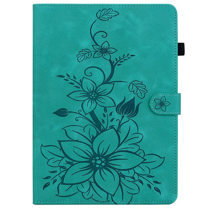 For Lenovo Legion Y700 (2025) Case Lily Flower Imprint Card Slots Leather Tablet Cover