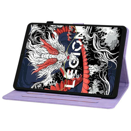 For Lenovo Legion Y700 (2025) Case Lily Flower Imprint Card Slots Leather Tablet Cover