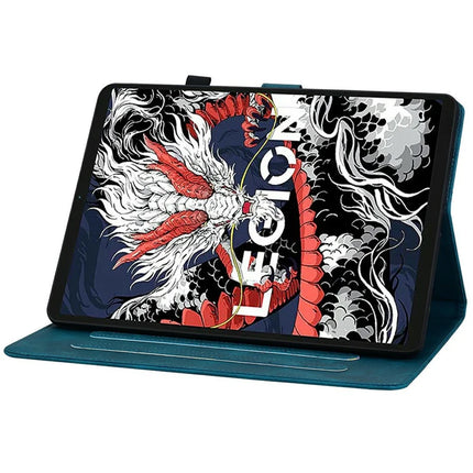 For Lenovo Legion Y700 (2025) Case Lily Flower Imprint Card Slots Leather Tablet Cover