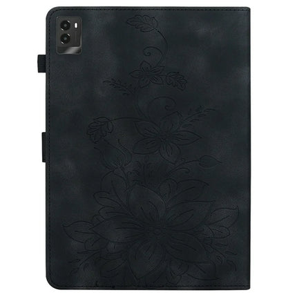 For Lenovo Legion Y700 (2025) Case Lily Flower Imprint Card Slots Leather Tablet Cover
