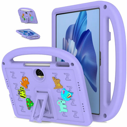 For Honor Pad 9 Kickstand Case EVA + PC Tablet Protection Cover with Shoulder Strap - Purple