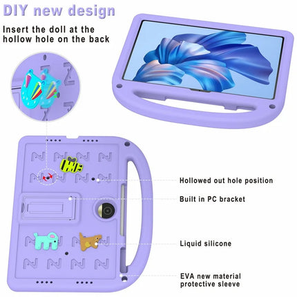 For Honor Pad 9 Kickstand Case EVA + PC Tablet Protection Cover with Shoulder Strap