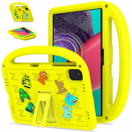 For Honor Pad X8a Kickstand Case EVA + PC Tablet Protection Cover with Shoulder Strap - Yellow