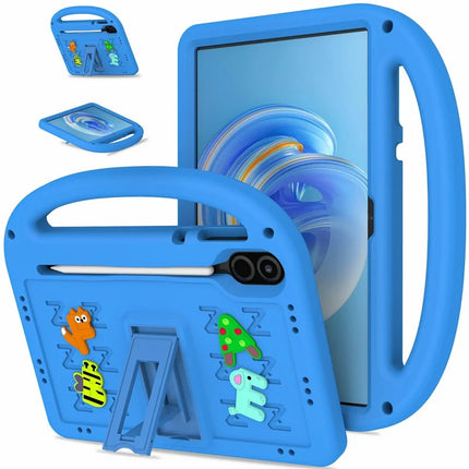 For Honor Pad X9  /  Pad X8 Pro Kickstand Case EVA + PC Tablet Protection Cover with Shoulder Strap - Blue