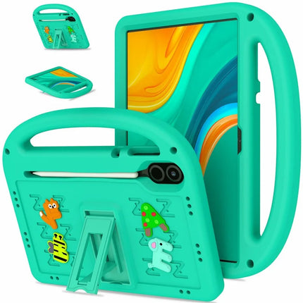For Honor Pad X9  /  Pad X8 Pro Kickstand Case EVA + PC Tablet Protection Cover with Shoulder Strap - Green