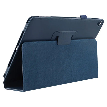 Tablet Case For iPad 10.2 (2021)  /  (2020)  /  (2019) Litchi Texture Bi-Fold Stand Leather Cover