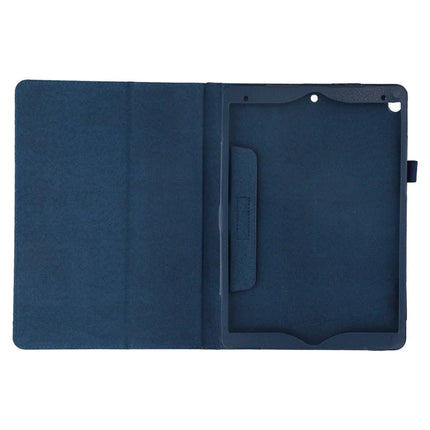 Tablet Case For iPad 10.2 (2021)  /  (2020)  /  (2019) Litchi Texture Bi-Fold Stand Leather Cover