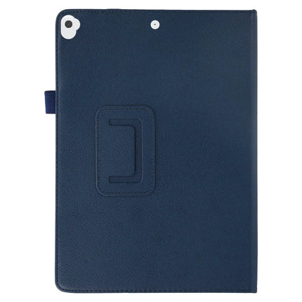 Tablet Case For iPad 10.2 (2021)  /  (2020)  /  (2019) Litchi Texture Bi-Fold Stand Leather Cover