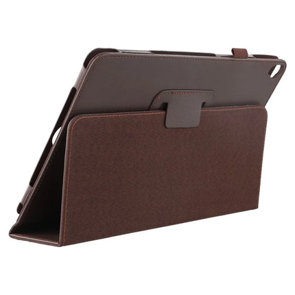 Tablet Case For iPad 10.2 (2021)  /  (2020)  /  (2019) Litchi Texture Bi-Fold Stand Leather Cover