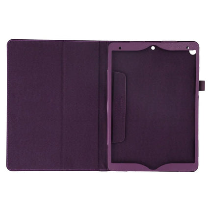 Tablet Case For iPad 10.2 (2021)  /  (2020)  /  (2019) Litchi Texture Bi-Fold Stand Leather Cover