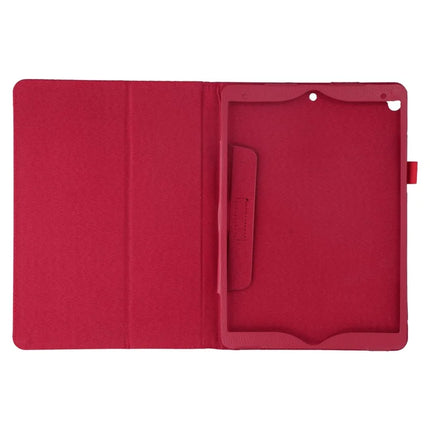 Tablet Case For iPad 10.2 (2021)  /  (2020)  /  (2019) Litchi Texture Bi-Fold Stand Leather Cover