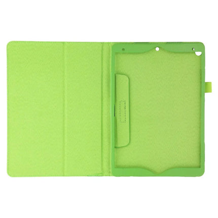 Tablet Case For iPad 10.2 (2021)  /  (2020)  /  (2019) Litchi Texture Bi-Fold Stand Leather Cover