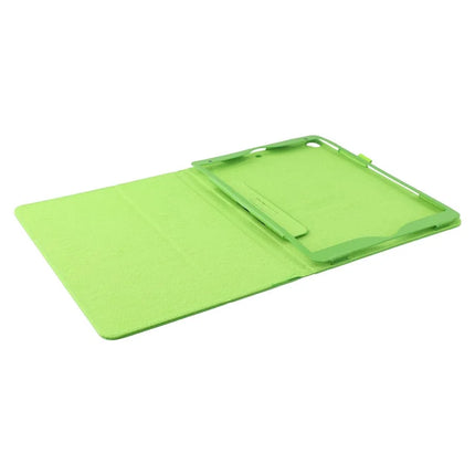 Tablet Case For iPad 10.2 (2021)  /  (2020)  /  (2019) Litchi Texture Bi-Fold Stand Leather Cover