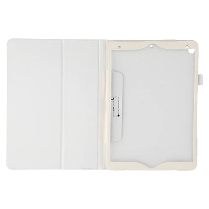 Tablet Case For iPad 10.2 (2021)  /  (2020)  /  (2019) Litchi Texture Bi-Fold Stand Leather Cover