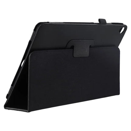 Tablet Case For iPad 10.2 (2021)  /  (2020)  /  (2019) Litchi Texture Bi-Fold Stand Leather Cover