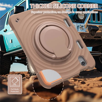 For iPad mini (2024) / (2021) Case with Shoulder Strap Kickstand PC Silicone TPU Tablet Cover