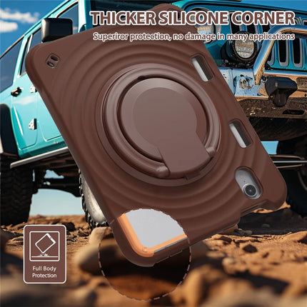 For iPad mini (2024) / (2021) Case Rotatable Hand Grip Kickstand PC Silicone TPU Tablet Cover
