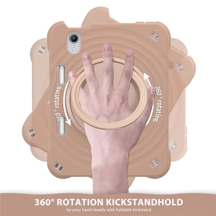 For iPad mini (2024) / (2021) Case Rotatable Hand Grip Kickstand PC Silicone TPU Tablet Cover