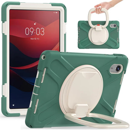 Tablet Case for Lenovo Tab M11 TB-330FU 331FC / Tab K11 TB-330XU / Xiaoxin Pad 11 2024 Kickstand PC TPU Silicone Back Cover - Emerald Green