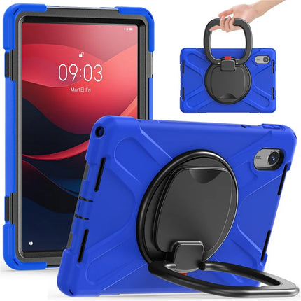 Tablet Case for Lenovo Tab M11 TB-330FU 331FC / Tab K11 TB-330XU / Xiaoxin Pad 11 2024 Kickstand PC TPU Silicone Back Cover - Blue+Black