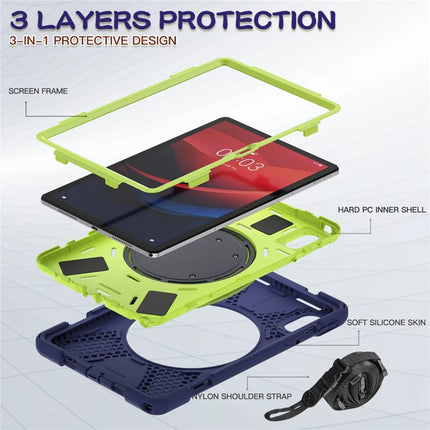 Kickstand Tablet Case for Lenovo Tab M11 TB-330FU 331FC / Tab K11 TB-330XU / Xiaoxin Pad 11 2024 Back Cover with Shoulder Strap