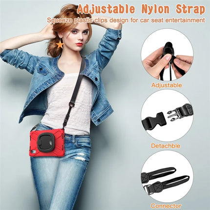 Kickstand Tablet Case for Lenovo Tab M11 TB-330FU 331FC / Tab K11 TB-330XU / Xiaoxin Pad 11 2024 Back Cover with Shoulder Strap