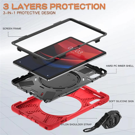 Kickstand Tablet Case for Lenovo Tab M11 TB-330FU 331FC / Tab K11 TB-330XU / Xiaoxin Pad 11 2024 Back Cover with Shoulder Strap
