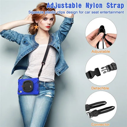 Kickstand Tablet Case for Lenovo Tab M11 TB-330FU 331FC / Tab K11 TB-330XU / Xiaoxin Pad 11 2024 Back Cover with Shoulder Strap