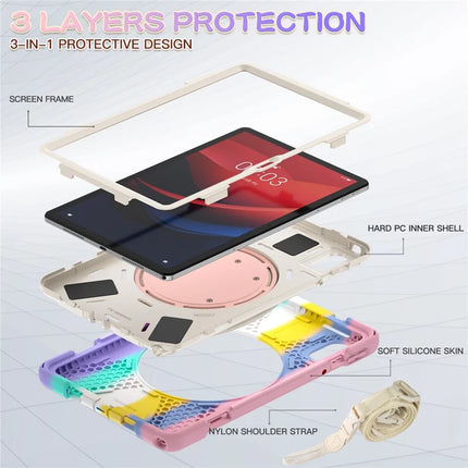 Kickstand Tablet Case for Lenovo Tab M11 TB-330FU 331FC / Tab K11 TB-330XU / Xiaoxin Pad 11 2024 Back Cover with Shoulder Strap