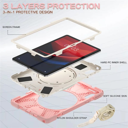 Kickstand Tablet Case for Lenovo Tab M11 TB-330FU 331FC / Tab K11 TB-330XU / Xiaoxin Pad 11 2024 Back Cover with Shoulder Strap