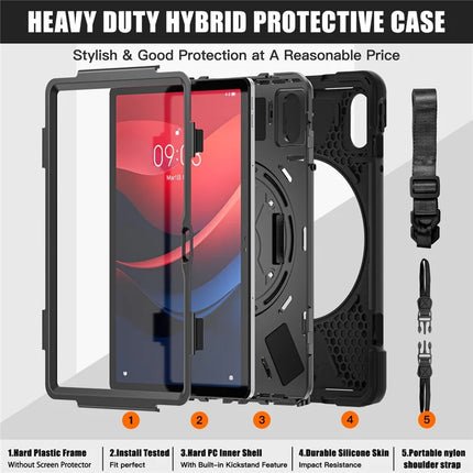 Tablet Case with Shoulder Strap for Lenovo Tab M11 TB-330FU 331FC / Tab K11 TB-330XU / Xiaoxin Pad 11 2024 Kickstand Cover