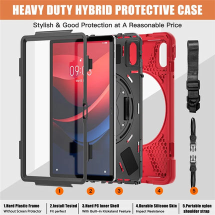 Tablet Case with Shoulder Strap for Lenovo Tab M11 TB-330FU 331FC / Tab K11 TB-330XU / Xiaoxin Pad 11 2024 Kickstand Cover