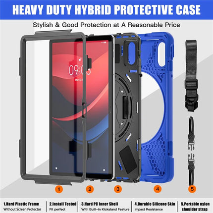 Tablet Case with Shoulder Strap for Lenovo Tab M11 TB-330FU 331FC / Tab K11 TB-330XU / Xiaoxin Pad 11 2024 Kickstand Cover