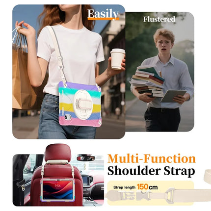 Tablet Case with Shoulder Strap for Lenovo Tab M11 TB-330FU 331FC / Tab K11 TB-330XU / Xiaoxin Pad 11 2024 Kickstand Cover