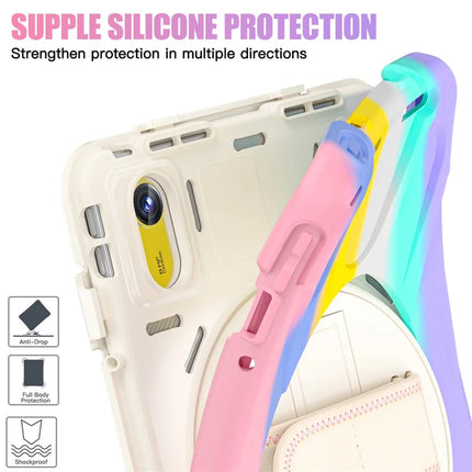 Tablet Case with Shoulder Strap for Lenovo Tab M11 TB-330FU 331FC / Tab K11 TB-330XU / Xiaoxin Pad 11 2024 Kickstand Cover