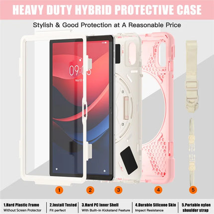 Tablet Case with Shoulder Strap for Lenovo Tab M11 TB-330FU 331FC / Tab K11 TB-330XU / Xiaoxin Pad 11 2024 Kickstand Cover